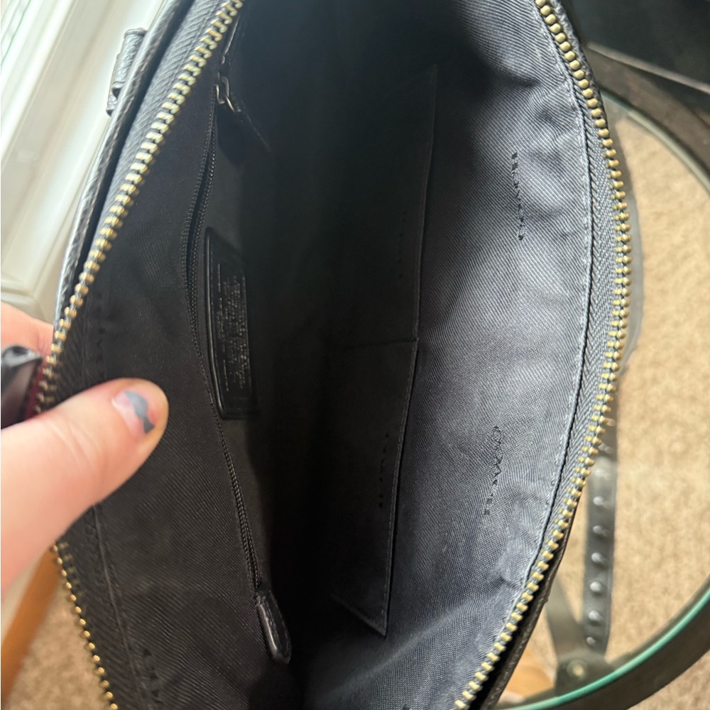 Coach Black Pebbled Leather Tote - Picture 2 of 9